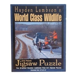 Hayden Lambson's Wildlife 513pc Puzzle "Freshest Tracks We've Seen All Day"
